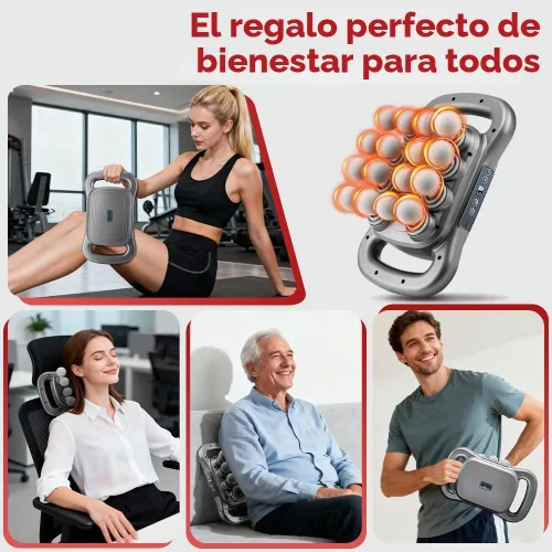 Vista 7 de Masajeador de espalda para alivio de tejido profundo masajeador