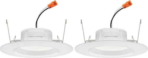 Vista 14 de Juno Iluminación LED Empotrada Ajustable de 4 Pulgadas, Kit de Moldura de Luz LED Descendente con Cardán Ajustable Serie RetroBasics, Luz de Techo