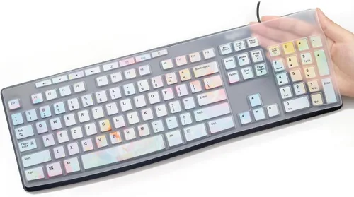 Vista 8 de Funda de teclado de letra grande para teclado inalámbrico K270, cubierta de teclado inalámbrico Logitech MK295 MK275 MK270, protector de piel
