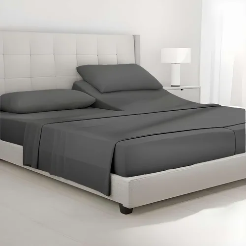 Vista 32 de Giza Sheets Twin – Sábanas de 100% algodón egipcio Giza – Sábanas para colchón de hasta 18 pulgadas de profundidad – 4 piezas de sábanas de algodón