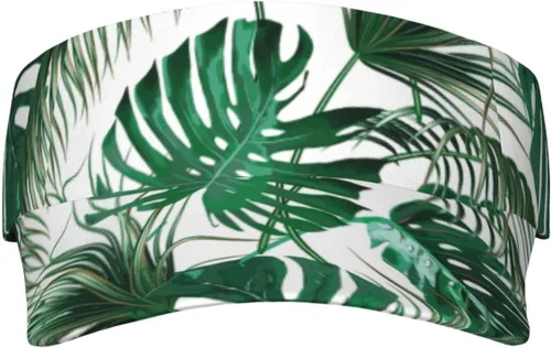Vista 2 de Sombrero de visera para playa con protección UV UPF 50+ de ala ancha para mujer