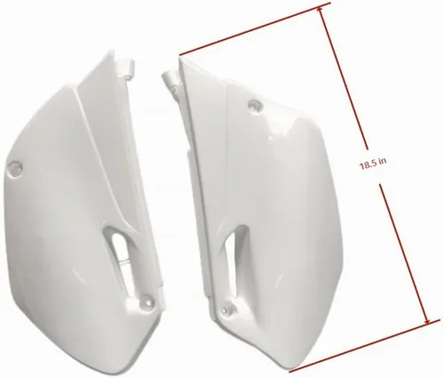 Vista 4 de YZ85 Kit de guardabarros de cuerpo de plástico blanco para YZ85 2002-2014 Pit Dirt Bikes incluyendo tornillo de montaje