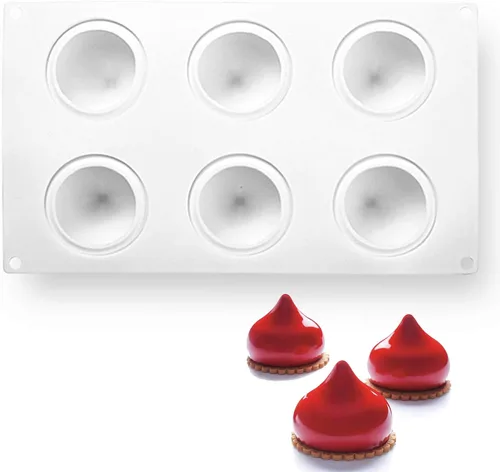 Vista 27 de OCPO KITCHEN Moldes de silicona con forma de corazón 3D para hornear pasteles de mousse, molde de silicona 3D para dulces, pastelería, chocolate