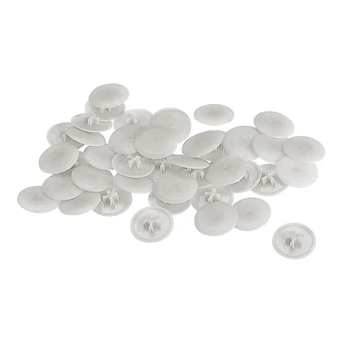 Vista 17 de HARFINGTON Tapas de rosca de plástico, 160 piezas, 11.5x3mm, cubierta de plástico para decoración de tornillos para tuerca de montaje de leva Beige