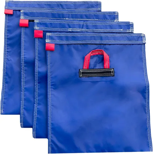Vista 10 de Hullaballoo Bolsas de arena de vinilo extra duraderas de lujo, producto de seguridad de anclaje para casa de rebote inflable, toboganes de agua