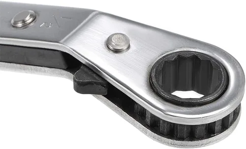 Vista 4 de uxcell Llave de trinquete reversible, extremo de caja doble de desplazamiento de 1/2 pulgadas x 9/16 pulgadas, Cr-V