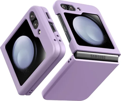 Vista 7 de Cresee Funda para Samsung Galaxy Z Flip 5 (2023) con protector de pantalla de cubierta, funda delgada para teléfono de PC dura para Galaxy Z Flip5