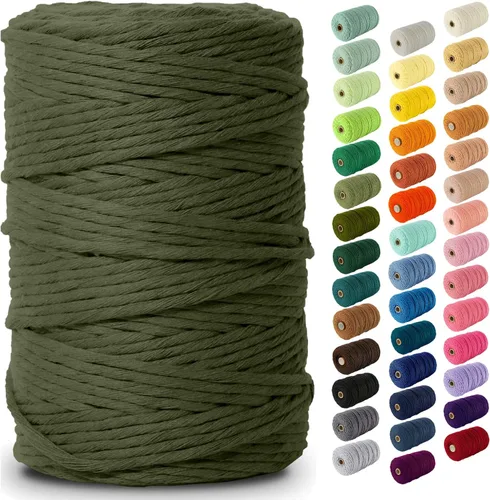 Vista 155 de Nook Theory Hilo de macramé de 3mm 109 yardas - Cuerda de macramé suave de 4mm, 5mm perfecta para nudos - Suministros de macramé para colgadores