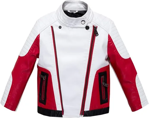 Vista 2 de Chaquetas piloto de motocicleta de cuero para niños