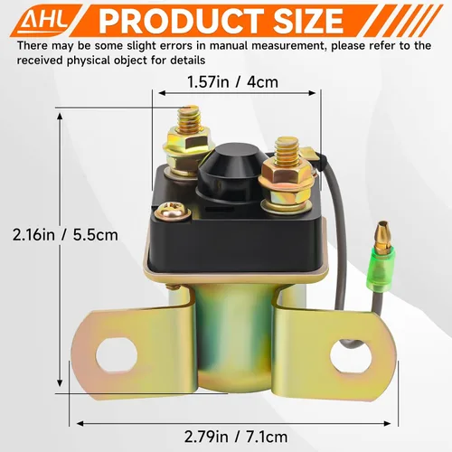 Vista 5 de AHL Relé solenoide de arranque para Polaris Trail Blazer 250 1990-2003 ATV