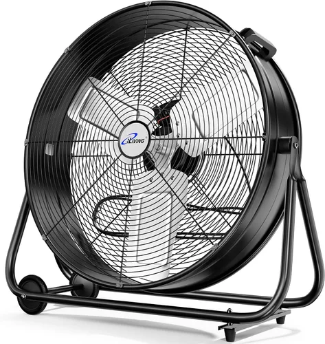 Vista 14 de iLiving Ventilador turbo de bajo ruido de 12 pulgadas 1139 CFM de 3 velocidades Circulador de aire portátil para tienda, oficina, invernadero, hogar
