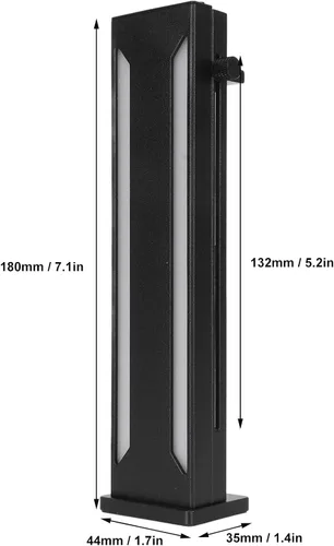 Vista 8 de Soporte de GPU, soporte para tarjeta gráfica, soporte de GPU de 5 V, 3 pines, ARGB, soporte de funda para tarjeta de video, con base magnética