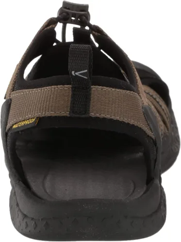 Vista 3 de KEEN Sandalias de agua Drift Creek H2 con punta cerrada para hombre, NegroNegro