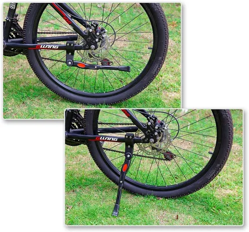 Vista 6 de UHACKER Soporte lateral trasero ajustable para bicicleta de aluminio para bicicletas de 22"-26