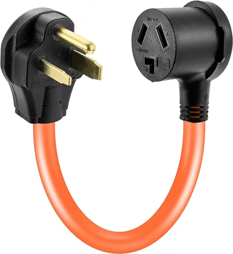 Vista 12 de Cable adaptador de secadora NEMA 5-15P a 10-30R, 1.5 pies