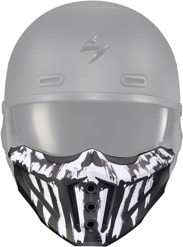 Vista 5 de ScorpionEXO Cubierta de barbilla opcional de repuesto para cascos Covert X (Gris Cemento)