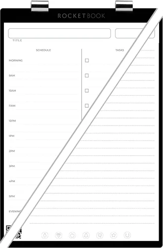 Vista 10 de Rocketbook Orbit - Paquete de páginas ejecutivas - Bloc de notas legal reutilizable inteligente - Gráfico.