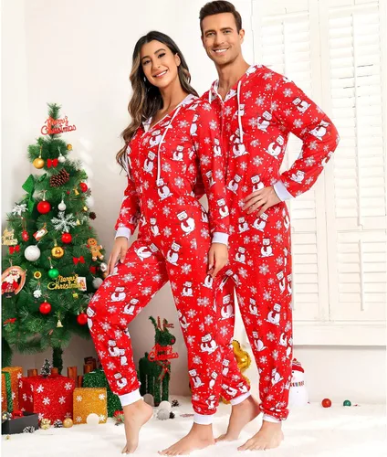 Vista 3 de Meagilis Conjuntos de pijamas de Navidad familiares a juego para la familia, pijamas de Navidad para la familia, conjuntos de ropa de dormir