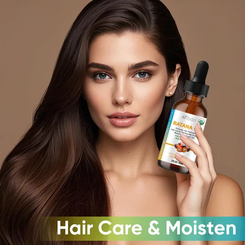 Vista 2 de AKBAN Aceite de batana para el crecimiento del cabello, Dr. Sebi 100% puro y natural aceite de batana orgánico de Honduras - para cabello más grueso