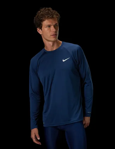 Vista 2 de Nike Essential Long Sleeve Hydroguard Swim Shirt UPF40+ Rash Guard