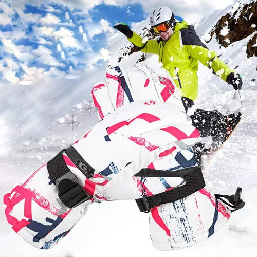 Vista 8 de Ski Gloves, ProChosen Winter Warm Gloves Men Women, Waterproof Nonslip Breathable Touchscreen Snow Gloves, Snowboarding Gloves for Cold Weather