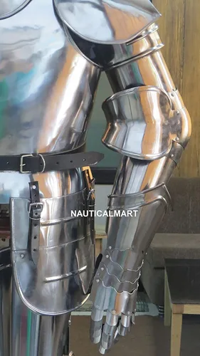 Vista 3 de NauticalMart Traje completo de armadura de caballero medieval totalmente usable traje de armadura coleccionable Halloween