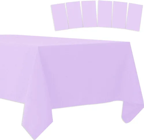 Vista 20 de Paquete de 2 manteles de plástico desechables, manteles de plástico para barbacoa, picnic, cumpleaños, bodas, fiestas, impermeables y a prueba