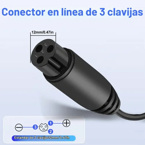 Vista 4 de EGK - Cargador de repuesto de 24 V de 6.6 pies para Razor MX350 MX400 E300 E200 E150 E125 E100 Scooter, Dirt Bike, Quad ATV, Bolsillo, Deportes Mod