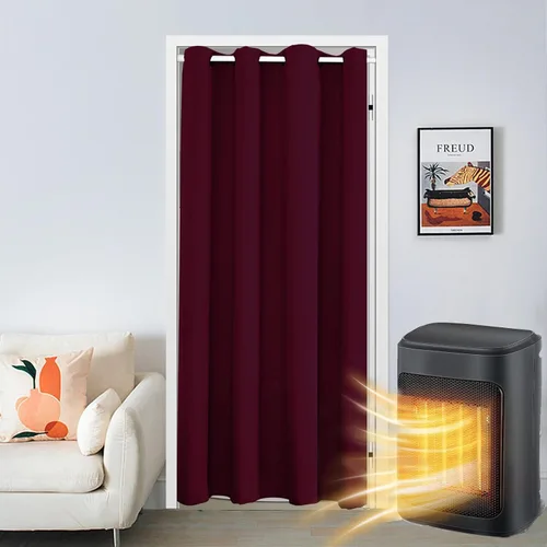 Vista 28 de SK Studio Cortinas opacas para armario, cortinas opacas con aislamiento térmico y ojales, cortinas de puerta para divisor de habitación, pasillo