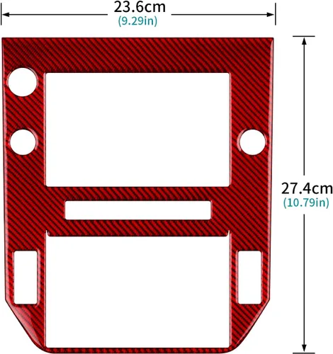 Vista 3 de AIRSPEED Para Subaru WRX/WRX STI 2022 2023 Cubierta del marco de navegación de la consola central del automóvil Cubierta del marco de navegación