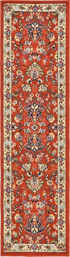 Vista 76 de Unique Loom Sialk Hill Collection - Alfombra de área Washington (6' 1" x 9' Rectángulo Burdeos/Crema)