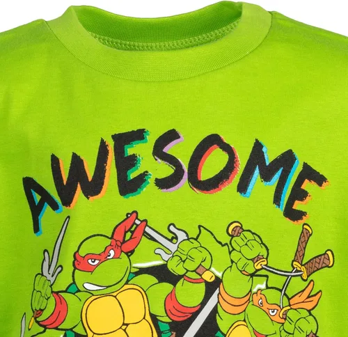 Vista 5 de Teenage Mutant Ninja Turtles Conjunto de camiseta estampada y pantalones cortos de malla