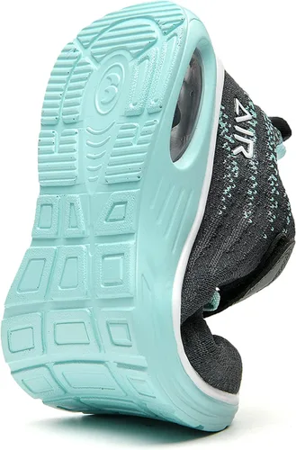 Vista 4 de DNOEKW Zapatos deportivos para correr para niños y niñas, tenis para caminar al aire libre, atléticos, gimnasio, ligeros, transpirables