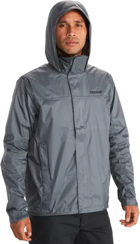 Vista 15 de MARMOT Chaqueta impermeable Precip Eco para hombre, 100% reciclada, transpirable, ligera, plegable Azul ártico