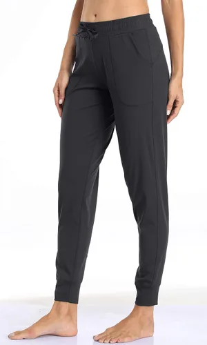 Vista 74 de Oalka - Pantalones deportivos para mujer, con cintura alta y bolsillos, para hacer deporte, yoga y entrenar