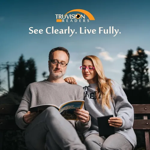 Vista 5 de TruVision Readers Gafas de lectura, bisagras de resorte cómodas para hombres y mujeres, 9501HP