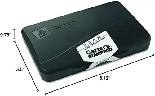 Vista 10 de Avery Carter's - Juego de almohadillas de espuma para sellos, 2.75" x 4.25", color negro Paquete de 10