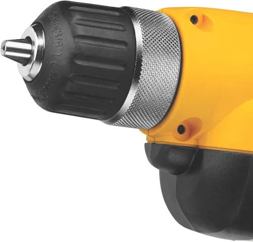 Vista 7 de Dewalt DWD110KR - Empuñadura de pistola de velocidad variable de 7 amperios, 0 a 2500 RPM, kit de taladro con cable de 3/8 pulgadas con mandril sin