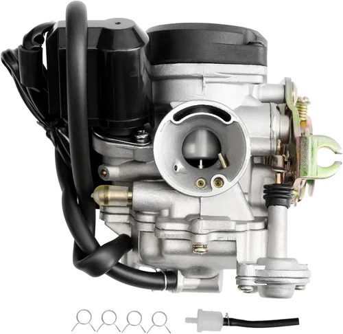 Vista 8 de Carburador GY6 50cc PD18J 18mm Compatible con 4 tiempos 49cc 50cc 80cc 139QMB 139QMA Motor de Ciclomotor para Scooter Taotao Kymco con Filtro
