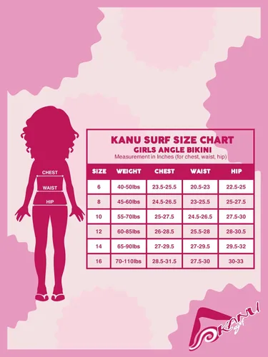 Vista 2 de Kanu Surf Bikini de ángulo deportivo Julia Upf50Beach para niñas