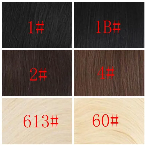 Vista 2 de Remeehi Extensiones de cabello humano 100% real, cola de caballo, extensiones de cabello lacio con clip de garra, 15 pulgadas