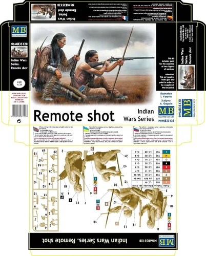 Vista 2 de Master Box Kit de construcción de modelos de plástico Indian Wars Series Remote Shot 1/35 35128