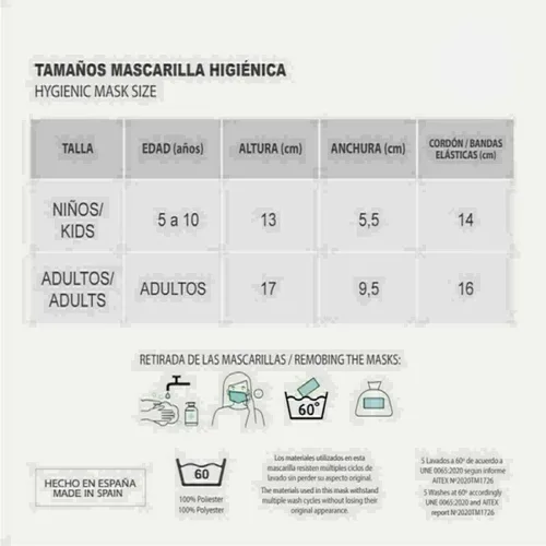 Vista 4 de Mascarilla Higiénica de Tela Reutilizable DC Super Hero Girls Infantil Negro