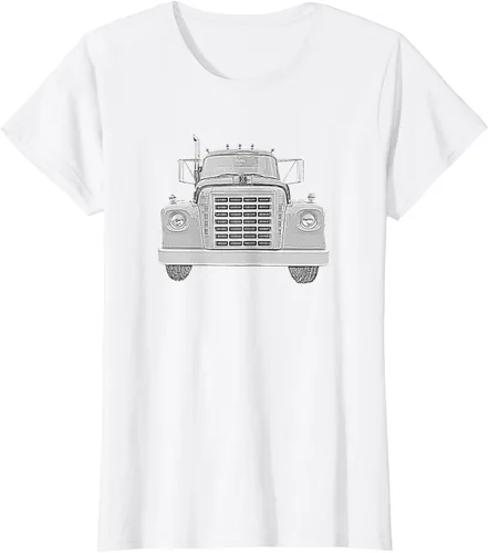 Vista 16 de Camiseta clásica de camión pesado International Harvester IH Loadstar, Negro, S