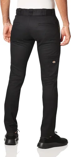 Vista 4 de Dickies - Pantalón de trabajo para hombre ajustado y recto con doble rodilla