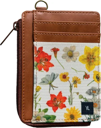 Vista 10 de Cartera delgada con bloqueo RFID para tarjetas de crédito, bolsillo bohemia1
