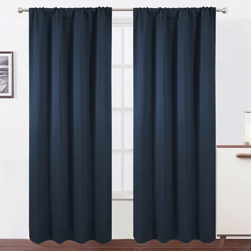 Vista 101 de LEMOMO Cortinas opacas de 42 x 54 pulgadas, juego de 2 paneles de cortinas con aislamiento térmico para oscurecer la habitación