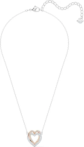 Vista 2 de SWAROVSKI Infinity Heart Jewelry Collection, Rose Gold & Rhodium Tone Finish, Clear Crystals