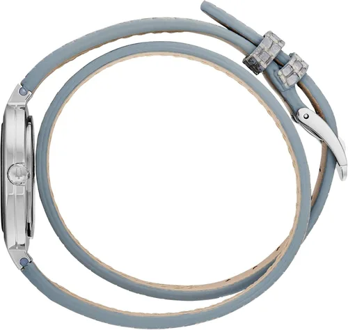 Vista 2 de Bulova Ladies Rhapsody Quartz Diamond Leather Double Wrap Strap Watch