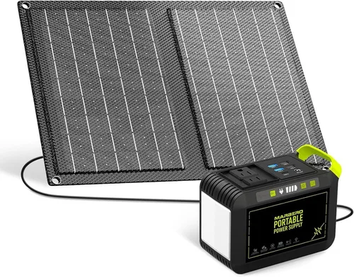 Vista 11 de Estación de energía portátil 300W MARBERO 237Wh generador solar de camping batería de litio de respaldo con salida de onda sinusoidal pura 110V CA